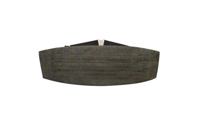 Juniper Green Tweed Cummerbund