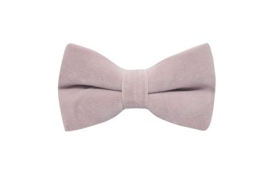 Lavender Pink Velvet Bow Tie