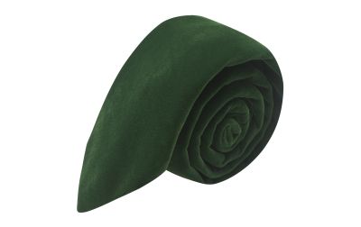 Boys Dark Green Velvet Tie