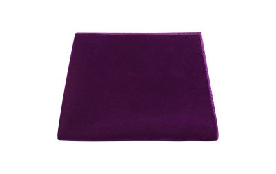 Aubergine Purple Velvet Pocket Square