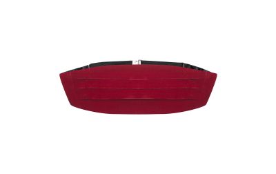 Dark Red Velvet Cummerbund