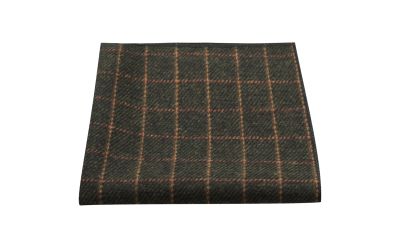 Leaf Green Tattersall Check Pocket Square