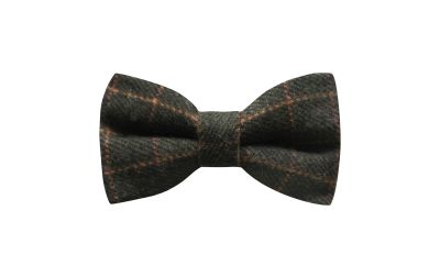Leaf Green Tattersall Check Bow Tie