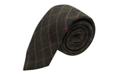 Leaf Green Tattersall Check Tie