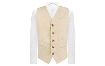Highland Weave Light Brown Waistcoat