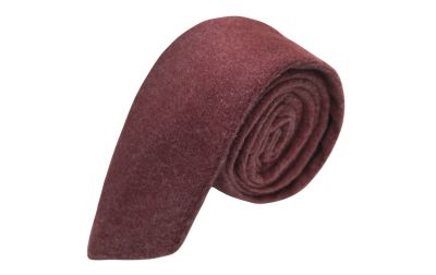 Maroon Red Donegal Tweed Tie
