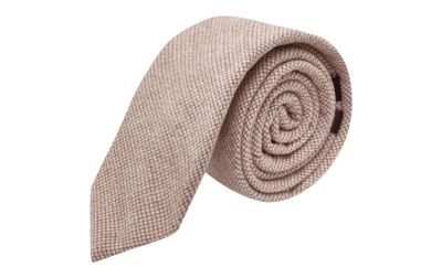 Champagne Brown Waffle Tie