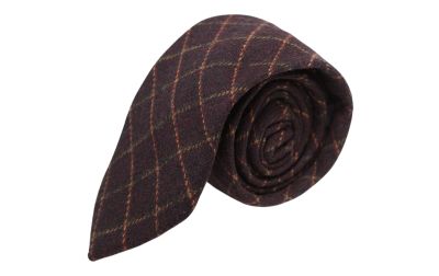Merlot Red Tattersall Check Tie