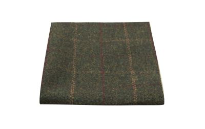 Heritage Check Moss Green Pocket Square