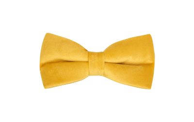 Mustard Yellow Velvet Bow Tie