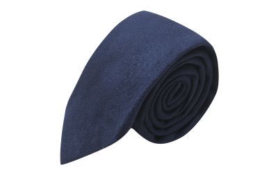 Navy Blue Suede Tie