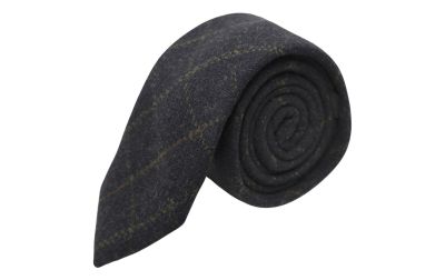 Heritage Check Navy Blue Tie