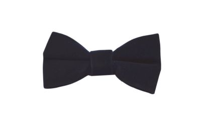 Navy Blue Velvet Bow Tie