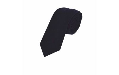 Navy Blue Velvet Tie
