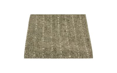 Sage Green Herringbone with Pinstripe Pocket Square