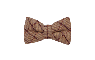 Oak Brown Tattersall Check Bow Tie