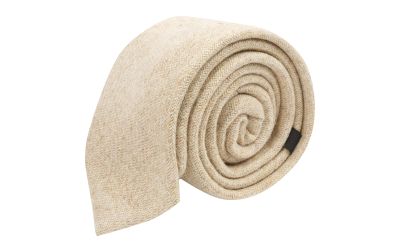 Oatmeal Woven Wool Tie