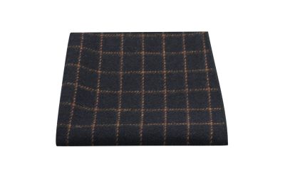 Oxford Blue Tattersall Check Pocket Square