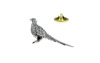Pheasant Pewter Lapel Pin
