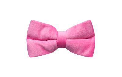 Pink Velvet Bow Tie