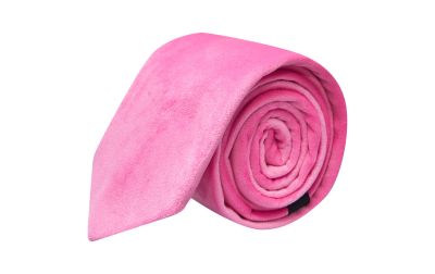 Pink Velvet Tie