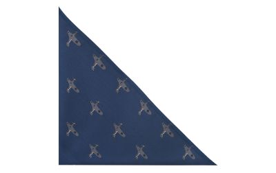 Navy Blue Hurricane Fighter Plane Embroidered Pocket Square