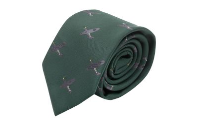 Dark Green Hurricane Fighter Plane Embroidered Tie
