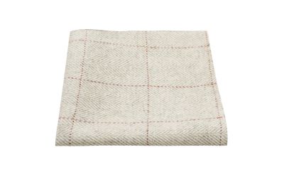 Platinum Grey Herringbone Pocket Square