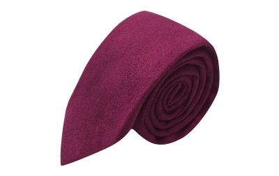 Plum Purple Suede Tie