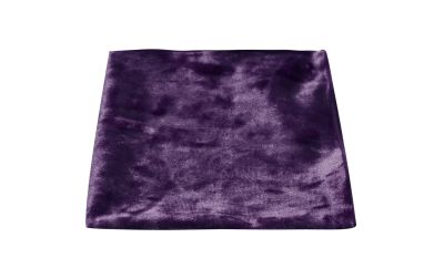 Purple Crushed Velvet Pocket Square