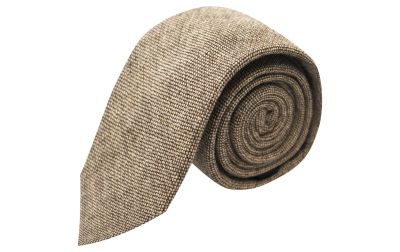 Highland Weave Latte Brown Tie