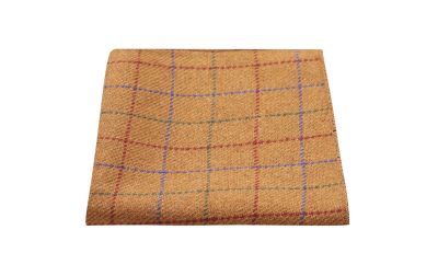 Heritage Check Rustic Brown Pocket Square