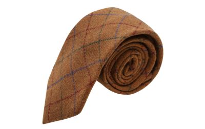 Heritage Check Rustic Brown Tie