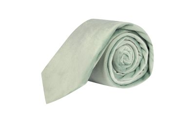 Pale Green Velvet Tie