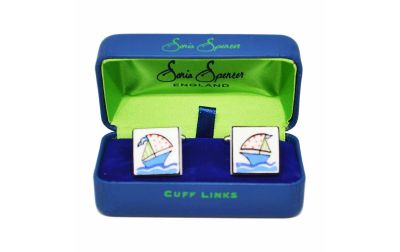 Blue Yacht Cufflinks