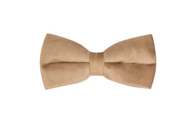 Taupe Brown Velvet Bow Tie