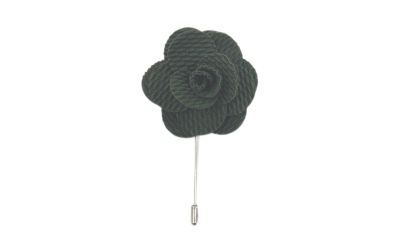 Uniform Green Flower/Rose Lapel Pin