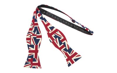 Union Jack Design Self-Tie Bow Tie