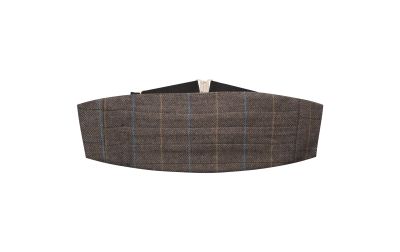 Walnut Brown Tweed Cummerbund