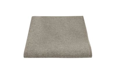 Warm Grey Woven Wool Pocket Square