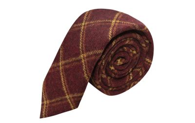 Heritage Warm Red Check Tie