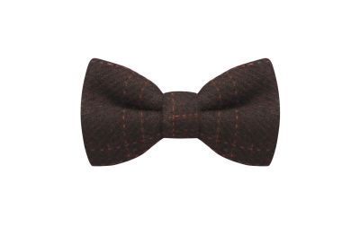 Heritage Check Wine Bow Tie