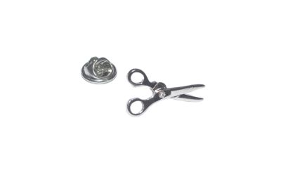 Scissors Pewter Lapel Pin