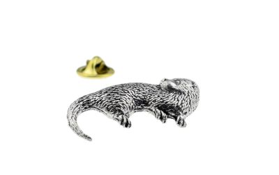 Otter Pewter Lapel Pin