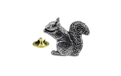 Squirrel Pewter Lapel Pin