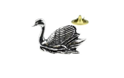 Swan Pewter Lapel Pin