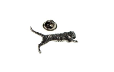 Tiger Pewter Lapel Pin