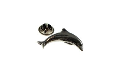 Dolphin Pewter Lapel Pin