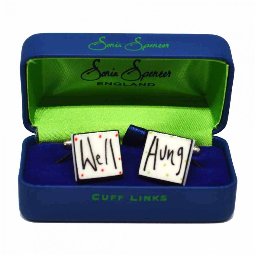 Well Hung Cufflinks by Sonia Spencer