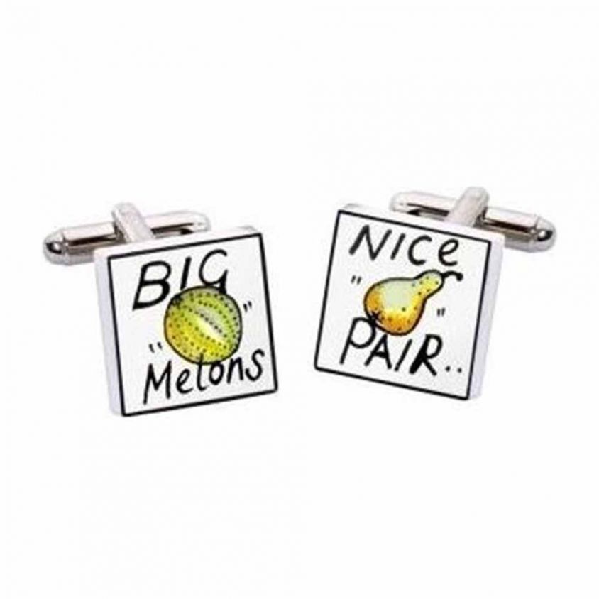 Big Melons Nice Pair Cufflinks by Sonia Spencer